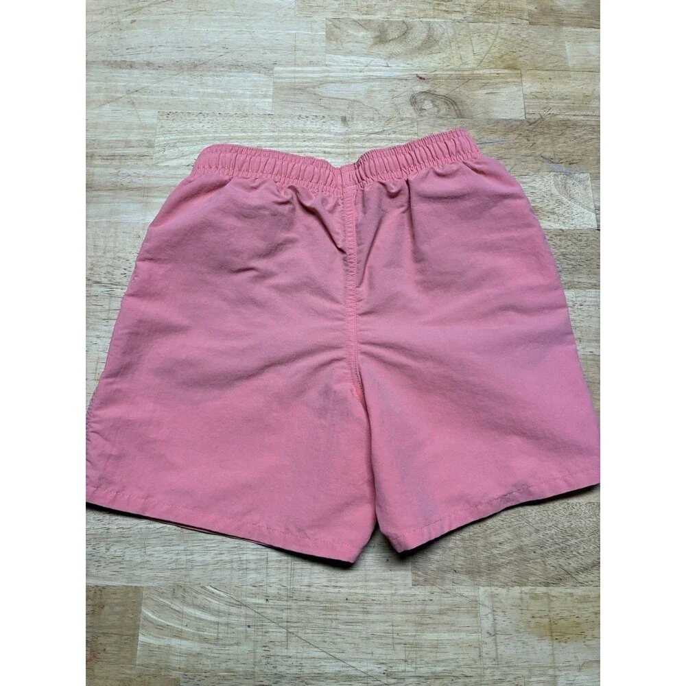 Boys XL Patagonia Netplus Shells Baggie Shorts Orange Coral Mesh Lined